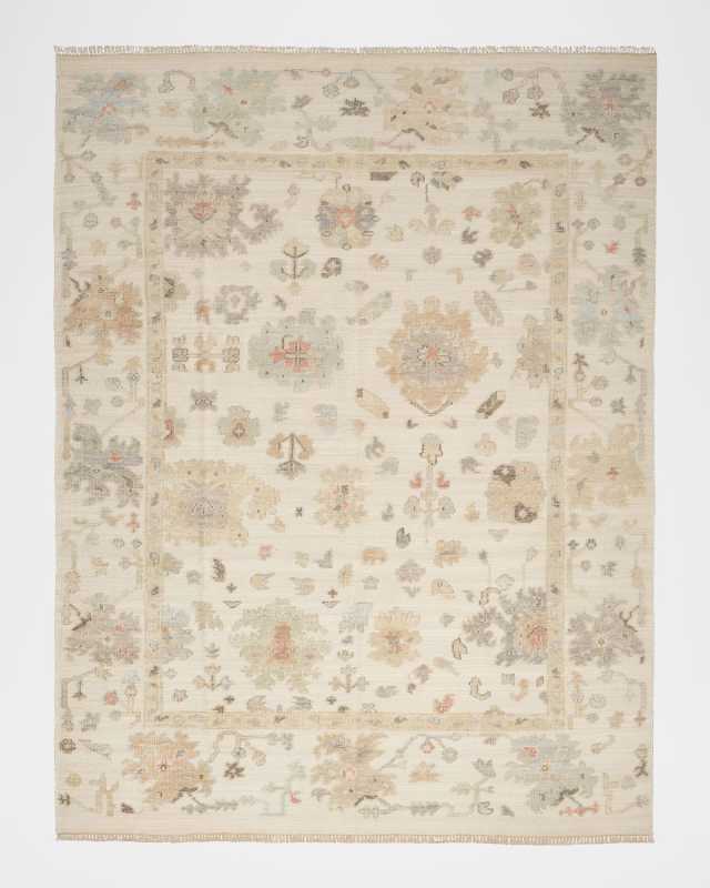 Whispers Ivory Hand-Knotted Rug, 10' x 14'